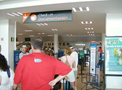 Puerto Vallarta Airport Check-In.